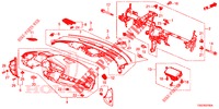 SUPERIOR PAINEL INSTR (LH) para Honda CIVIC 1.0 MID 5 portas 6 velocidades manuais 2018