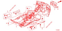 TAPETE PISO/ISOLADOR  para Honda CIVIC 1.8 EXECUTIVE TUNER LESS 5 portas automática de 5 velocidades 2013