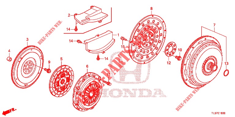 EMBRAIAGEM/CONVERSOR BINARIO  para Honda ACCORD TOURER 2.4 EXECUTIVE 5 portas automática de 5 velocidades 2014