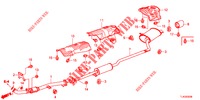 TUBO ESCAPE (2.0L) para Honda ACCORD TOURER 2.0 ELEGANCE PACK 5 portas 6 velocidades manuais 2013
