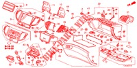 GUARNICAO INSTRUMENTOS (COTE DE PASSAGER) (LH) para Honda ACCORD TOURER 2.0 EXECUTIVE 5 portas automática de 5 velocidades 2013