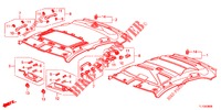 FORRO TECTO  para Honda ACCORD 2.0 ELEGANCE 4 portas 6 velocidades manuais 2012