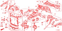DIVISORIA FRENTE/TABLIER  para Honda ACCORD DIESEL 2.2 EXECUTIVE 4 portas 6 velocidades manuais 2012