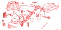EMBLEMAS/ETIQUETAS CUIDADO  para Honda ACCORD DIESEL 2.2 EXECUTIVE 4 portas 6 velocidades manuais 2012