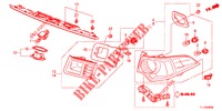 LUZ TRASEIRA/LUZ MATRICULA (PGM FI)  para Honda ACCORD DIESEL 2.2 EXECUTIVE 4 portas 6 velocidades manuais 2012