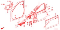PAINEIS PORTAS FRENTE(2 PORTAS)  para Honda ACCORD DIESEL 2.2 EXECUTIVE 4 portas 6 velocidades manuais 2012