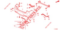 PARA CHOQUES TRASEIRO  para Honda ACCORD DIESEL 2.2 LUXURY 4 portas automática de 5 velocidades 2012