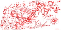 SUPERIOR PAINEL INSTR (LH) para Honda ACCORD 2.4 EXECUTIVE 4 portas automática de 5 velocidades 2012