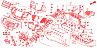 GUARNICAO INSTRUMENTOS (COTE DE PASSAGER) (LH) para Honda ACCORD DIESEL 2.2 ELEGANCE 4 portas 6 velocidades manuais 2013