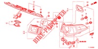 LUZ TRASEIRA/LUZ MATRICULA (PGM FI)  para Honda ACCORD DIESEL 2.2 ELEGANCE 4 portas 6 velocidades manuais 2013