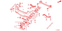 PARA CHOQUES TRASEIRO  para Honda ACCORD DIESEL 2.2 ELEGANCE 4 portas 6 velocidades manuais 2013