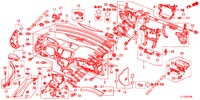 SUPERIOR PAINEL INSTR (LH) para Honda ACCORD DIESEL 2.2 ELEGANCE 4 portas 6 velocidades manuais 2013
