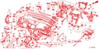 SUPERIOR PAINEL INSTR (LH) para Honda ACCORD 2.4 S 4 portas 6 velocidades manuais 2013