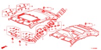 FORRO TECTO  para Honda ACCORD 2.4 S 4 portas automática de 5 velocidades 2013