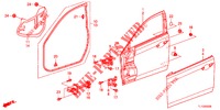 PAINEIS PORTAS FRENTE(2 PORTAS)  para Honda ACCORD 2.4 S 4 portas automática de 5 velocidades 2013