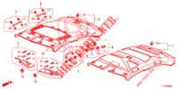 FORRO TECTO  para Honda ACCORD 2.0 S 4 portas 6 velocidades manuais 2014