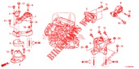 APOIOS MOTOR (DIESEL) (MT) para Honda ACCORD DIESEL 2.2 COMFORT 4 portas 6 velocidades manuais 2014