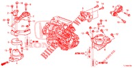 APOIOS MOTOR (DIESEL) (AT) para Honda ACCORD DIESEL 2.2 LUXURY 4 portas automática de 5 velocidades 2014