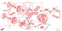 AR CONDICIONADO (COMPRESSEUR) (DIESEL) para Honda ACCORD DIESEL 2.2 LUXURY 4 portas automática de 5 velocidades 2014