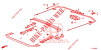 COMP.DA CORREDICA DO TETO  para Honda ACCORD DIESEL 2.2 LUXURY 4 portas automática de 5 velocidades 2014