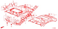 FORRO TECTO  para Honda ACCORD DIESEL 2.2 LUXURY 4 portas automática de 5 velocidades 2014