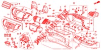 GUARNICAO INSTRUMENTOS (COTE DE PASSAGER) (LH) para Honda ACCORD DIESEL 2.2 LUXURY 4 portas automática de 5 velocidades 2014