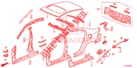 PAINEIS EXTERIOR/PAINEL TRASEIRO  para Honda ACCORD DIESEL 2.2 LUXURY 4 portas automática de 5 velocidades 2014