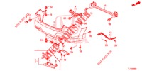 PARA CHOQUES TRASEIRO  para Honda ACCORD DIESEL 2.2 LUXURY 4 portas automática de 5 velocidades 2014