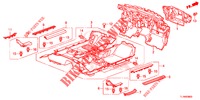 TAPETE PISO/ISOLADOR  para Honda ACCORD DIESEL 2.2 LUXURY 4 portas automática de 5 velocidades 2014