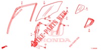 VIDRO DA PORTA TRASEIRA/REGULADOR DA PORTA  para Honda ACCORD DIESEL 2.2 LUXURY 4 portas automática de 5 velocidades 2014