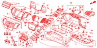 GUARNICAO INSTRUMENTOS (COTE DE PASSAGER) (LH) para Honda ACCORD 2.0 COMFORT 4 portas 6 velocidades manuais 2015