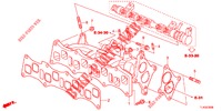 COLECTOR ADMISSAO (DIESEL) para Honda ACCORD TOURER DIESEL 2.2 COMFORT 5 portas 6 velocidades manuais 2013