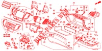 GUARNICAO INSTRUMENTOS (COTE DE PASSAGER) (LH) para Honda ACCORD TOURER DIESEL 2.2 COMFORT 5 portas 6 velocidades manuais 2013