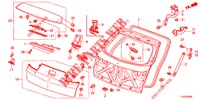 PAINEL PORTA TRASEIRA(2 PORTAS)  para Honda ACCORD TOURER DIESEL 2.2 COMFORT 5 portas 6 velocidades manuais 2013