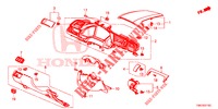 GUARNICAO INSTRUMENTOS (COTE DE CONDUCTEUR) (LH) para Honda CIVIC 1.5 CONFORT 4 portas totalmente automática CVT 2017
