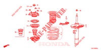 AMORTECEDOR FRENTE  para Honda CIVIC 1.5 ELEGANCE 4 portas 6 velocidades manuais 2017
