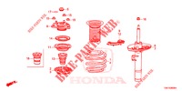 AMORTECEDOR FRENTE  para Honda CIVIC 1.5 EXCLUSIVE 4 portas 6 velocidades manuais 2017