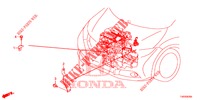 ESTEIO DO ARNES DO MOTOR (1.4L) para Honda CIVIC 1.4 COMFORT 5 portas 6 velocidades manuais 2012