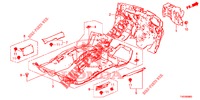 TAPETE PISO/ISOLADOR  para Honda CIVIC 1.4 COMFORT 5 portas 6 velocidades manuais 2012