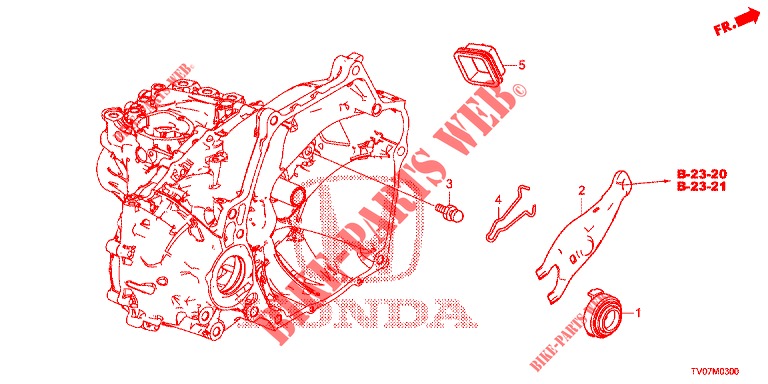 DESENGATE EMBRAIAGEM  para Honda CIVIC 1.4 COMFORT 5 portas 6 velocidades manuais 2012