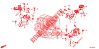 APOIOS MOTOR (1.4L) para Honda CIVIC 1.4 S 5 portas 6 velocidades manuais 2012
