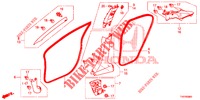 GUARNICAO PILAR (LH) para Honda CIVIC 1.4 S 5 portas 6 velocidades manuais 2012
