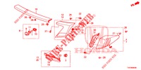 LUZ TRASEIRA/LUZ MATRICULA (PGM FI)  para Honda CIVIC 1.4 S 5 portas 6 velocidades manuais 2012