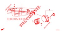 LUZES DE NEVOEIRO / LUZES DE CONDUÇÃO DE DIA para Honda CIVIC 1.4 S 5 portas 6 velocidades manuais 2012