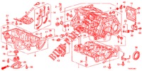 BLOCO CILINDROS/CARTER OLEO (1.8L) para Honda CIVIC 1.8 COMFORT 5 portas 6 velocidades manuais 2012