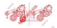 CORREIA DO ALTERNADOR (1.8L) para Honda CIVIC 1.8 COMFORT 5 portas 6 velocidades manuais 2012