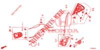 FECHOS PORTAS TRASEIRAS/MANIVELA EXTERNA  para Honda CIVIC 1.8 COMFORT 5 portas 6 velocidades manuais 2012