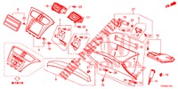 GUARNICAO INSTRUMENTOS (COTE DE PASSAGER) (LH) para Honda CIVIC 1.8 COMFORT 5 portas 6 velocidades manuais 2012