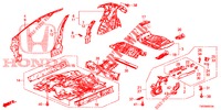 PISO/PAINEIS INTERIORES  para Honda CIVIC 1.8 COMFORT 5 portas 6 velocidades manuais 2012