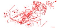 TAPETE PISO/ISOLADOR  para Honda CIVIC 1.8 COMFORT 5 portas 6 velocidades manuais 2012